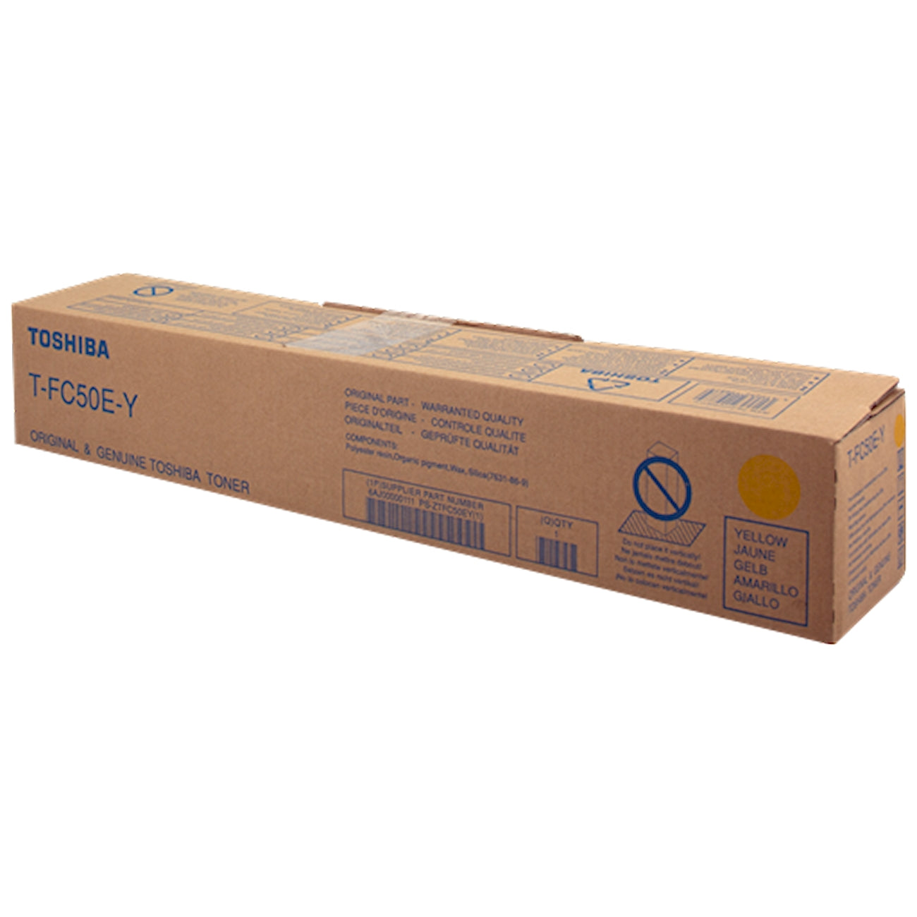Toner Toshiba T-FC50EY 6AJ00000111  - Originale - Giallo da 33.600 pagine per e-Studio 2555c se, 3055c se, 3555c se, 4555c se, 5055c se