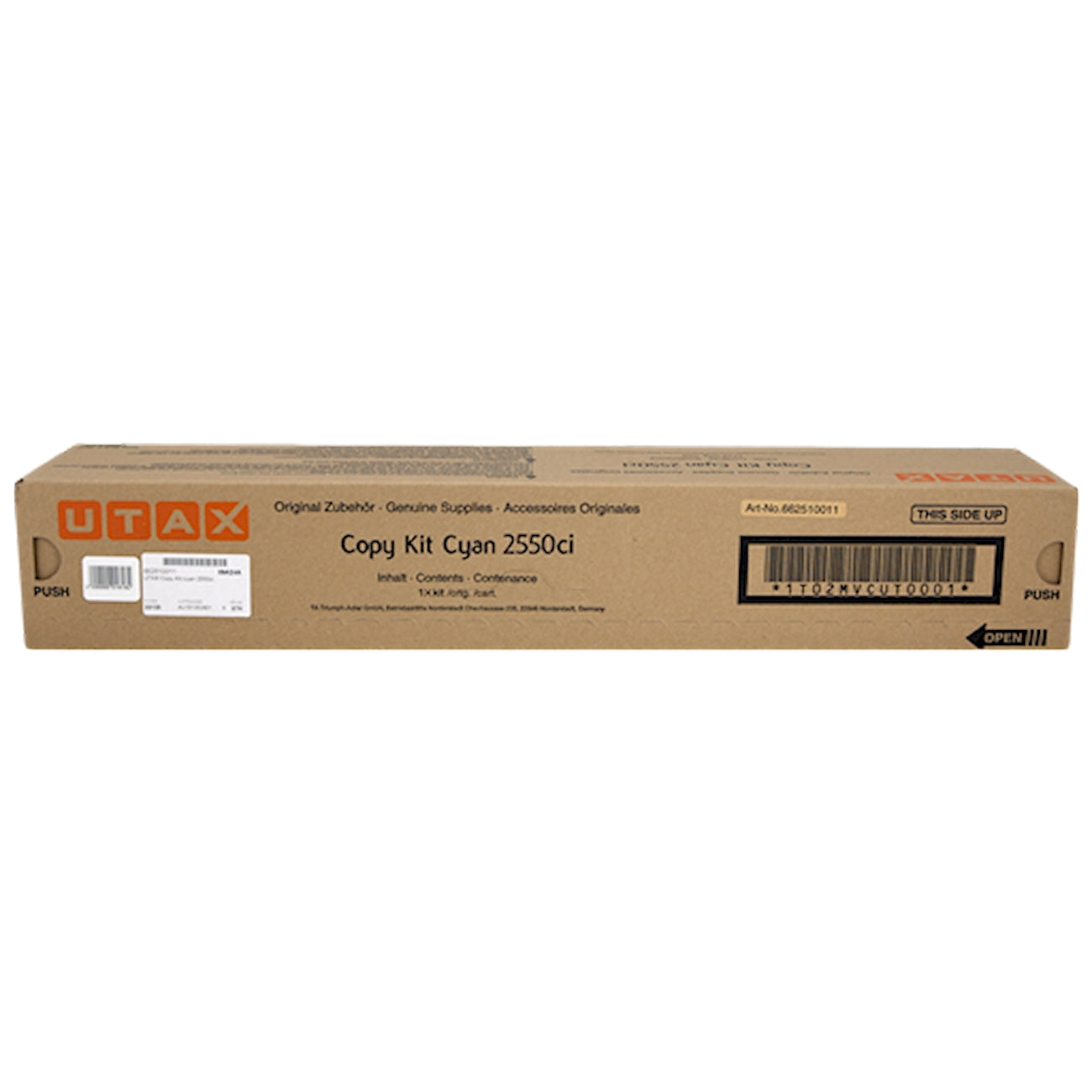 Toner Utax 2550ci 662510011  - Originale - Ciano da 6.000 pagine per 2550Ci, TA 2550Ci