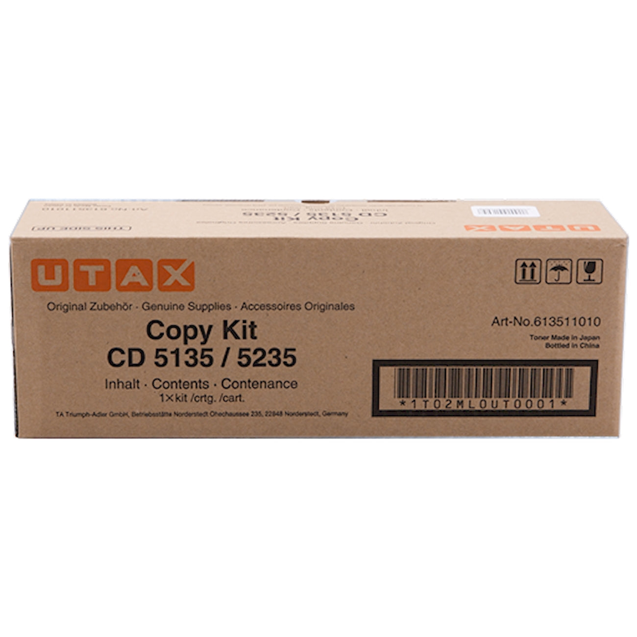 Toner Utax CD-5135/5235 613511010  - Originale - Nero da 7.200 pagine per