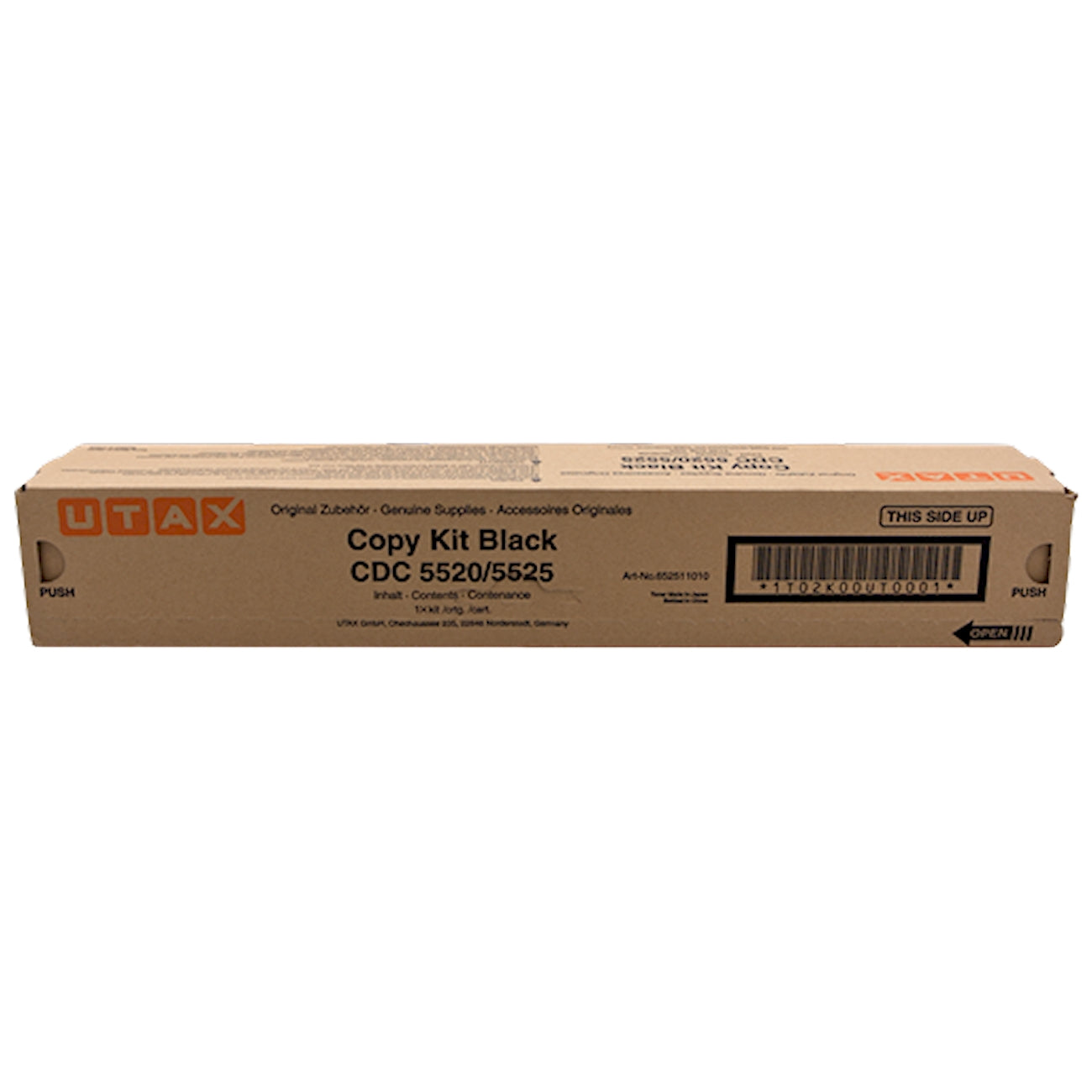 Toner Utax CDC-5520/5525 652511010  - Originale - Nero da 12.000 pagine per CDC 5520, 5525, DCC 6520, 6525, 206ci, 256ci