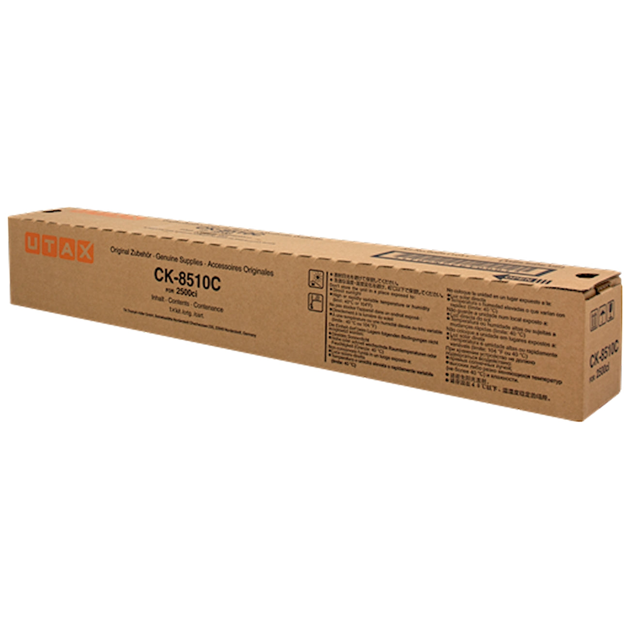Toner Utax CK-8510C 662511011  - Originale - Ciano da 12.000 pagine per 2500ci, TASKalfa 2551ci, d-Color MF 2552 Plus, CS 2551ci