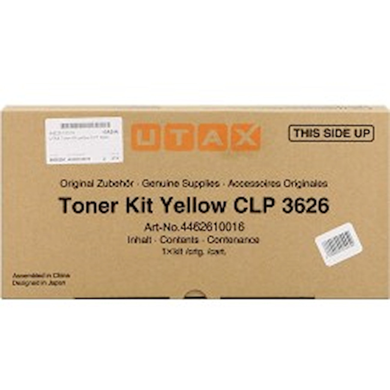 Toner Utax CLP-3626 4462610016  - Originale - Giallo da 10.000 pagine per CLP 3626, 3630, 4626, 4630, P-C3060DN