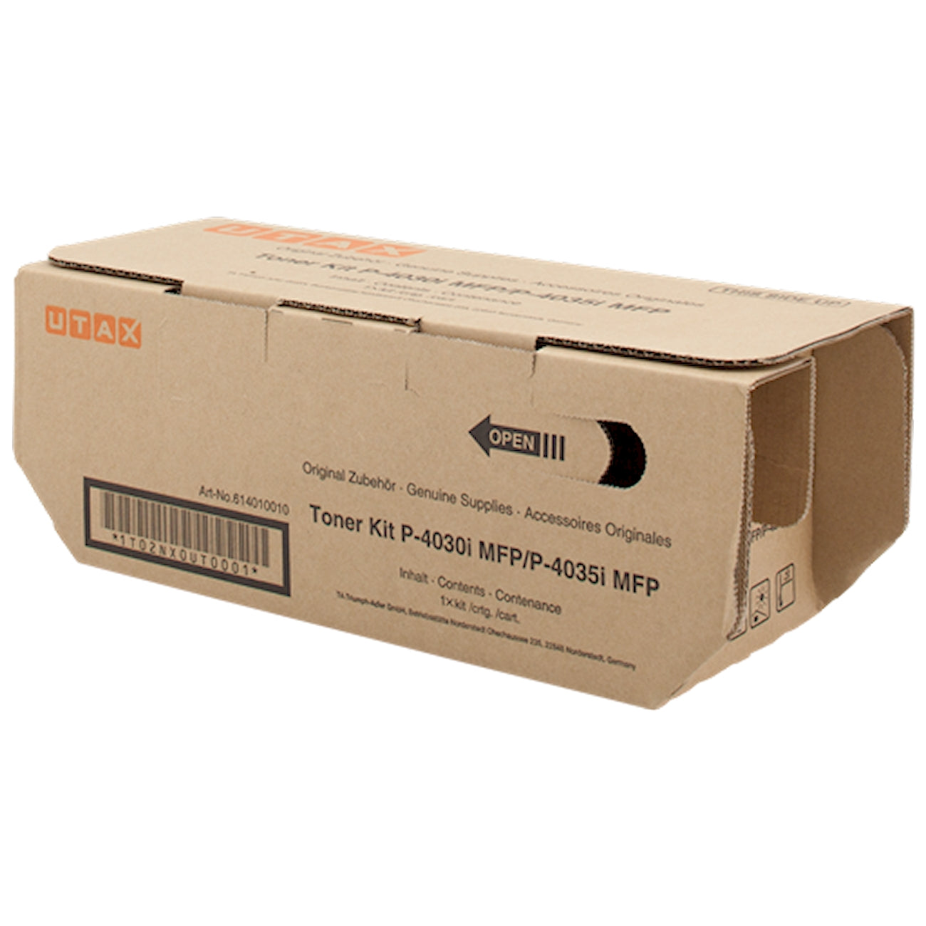 Toner Utax P-4030i MFP 614010010  - Originale - Nero da 14.500 pagine per