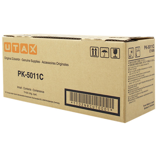 Toner Utax PK-5011C 1T02NRCUT0  - Originale - Ciano da 5.000 pagine per P-C3060 MFP, 3060i MFP, 3061 DN, 3065 MFP, 3065i MFP, ECOSYS M6030cdn, M6530cdn, P6130cdn, d-Color MF3004, P2130