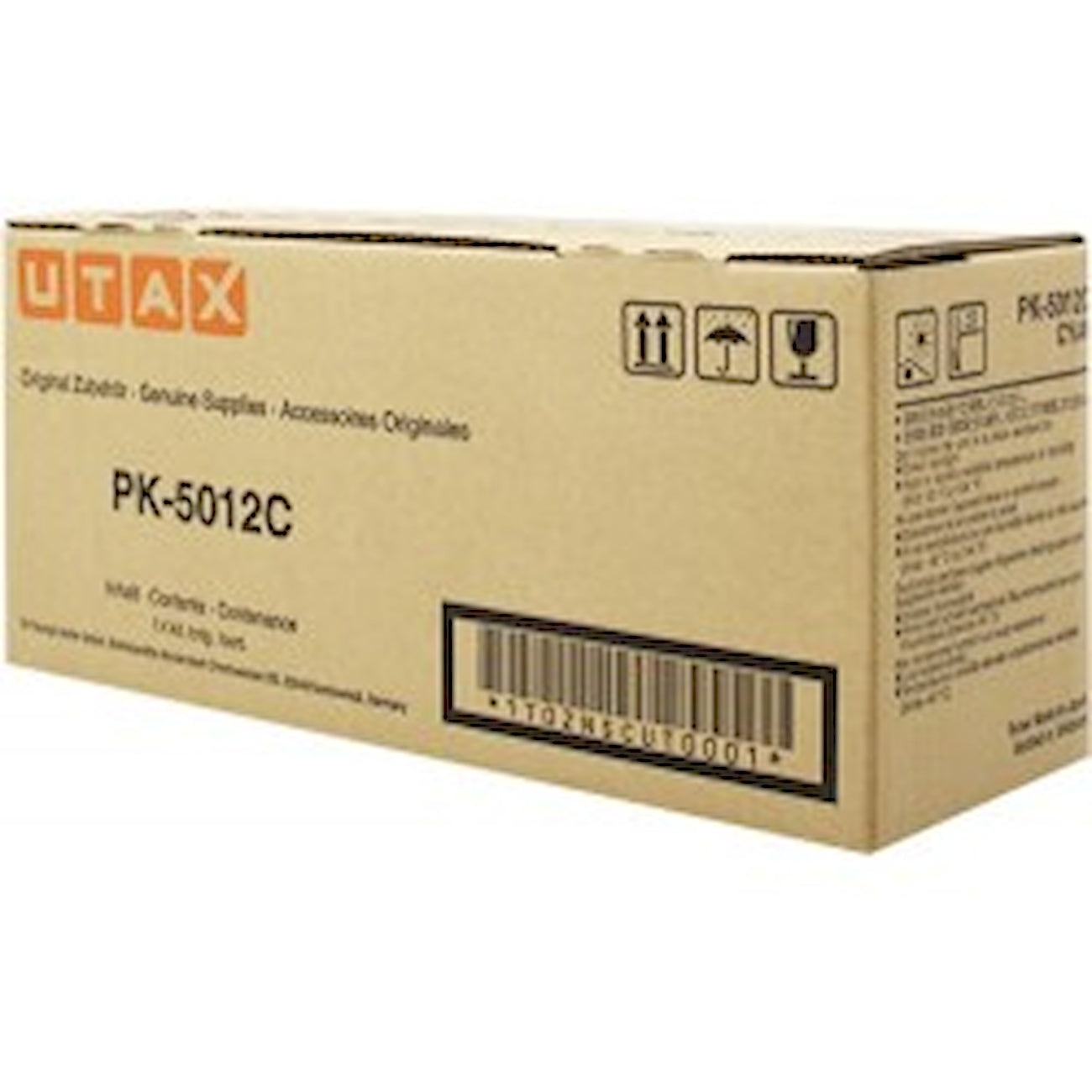 Toner Utax PK-5012C 1T02NSCUT0  - Originale - Ciano da 10.000 pagine per P-C3560DN, 3560i MFP, 3565i MFP, d-Color MF3503, 3504