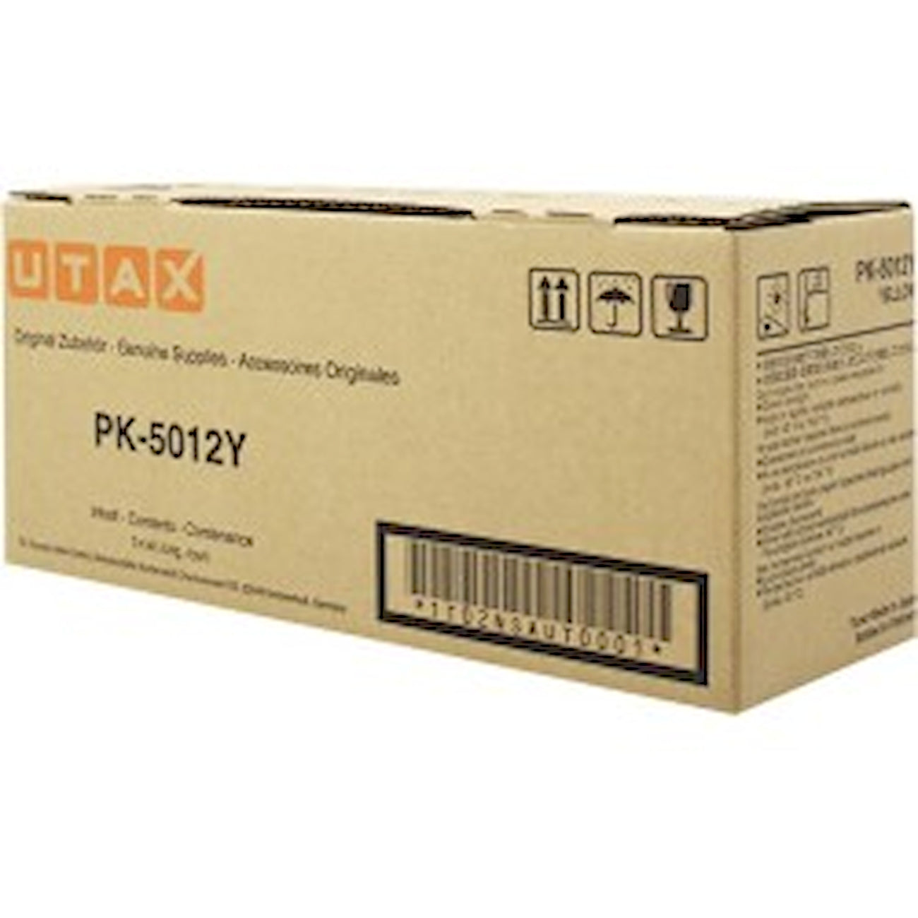 Toner Utax PK-5012Y 1T02NSAUT0  - Originale - Giallo da 10.000 pagine per P-C3560DN, 3560i MFP, 3565i MFP, d-Color MF3503, 3504