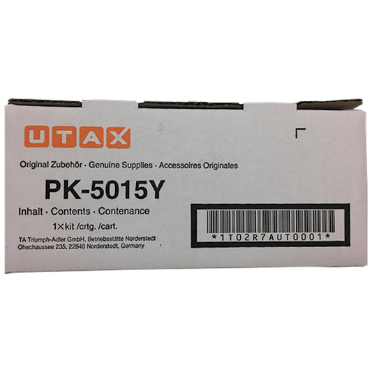 Toner Utax PK-5015Y 1T02R7AUT0  - Originale - Giallo da 3.000 pagine per P-C2566w, 2650dw, 2655w, 2655w MFP, d-Color P2226, P2226plus, MF2624, MF2624plus