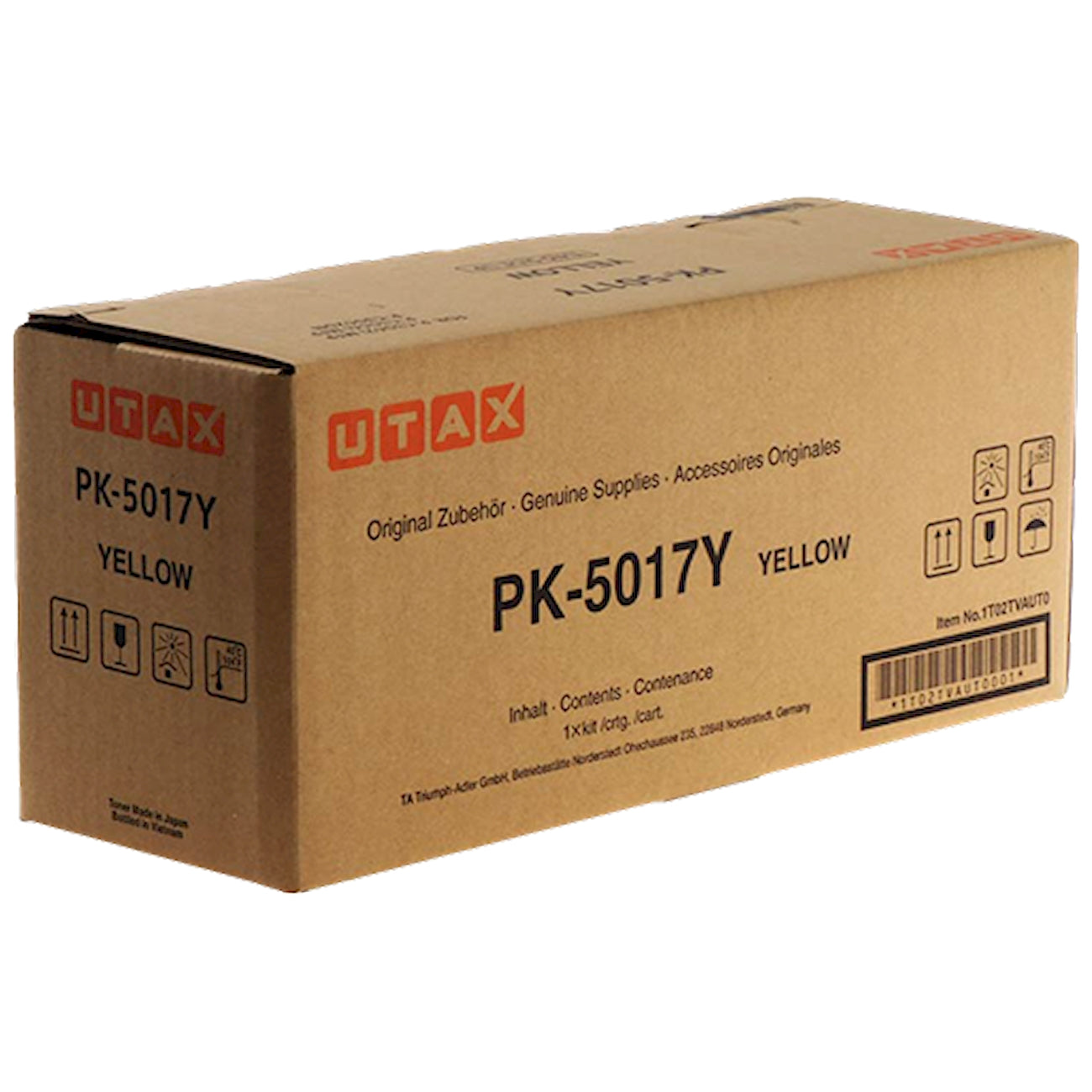Toner Utax PK-5017Y 1T02TVAUT0  - Originale - Giallo da 6.000 pagine per P-C3062DN, 3062i MFP, 3066i MFP, d-Color P2230, MF3023, MF3024