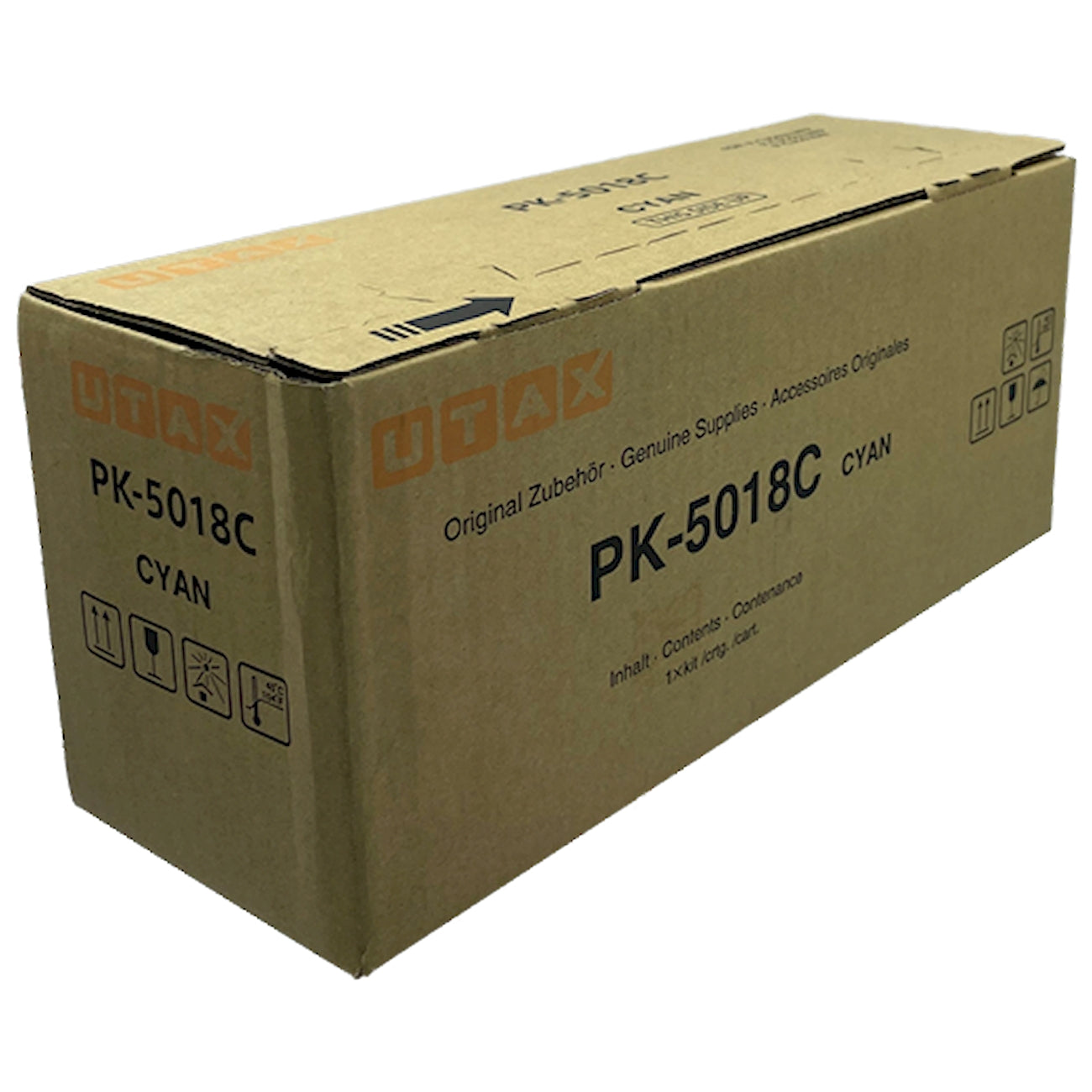 Toner Utax PK-5018C 1T02TWCUT0  - Originale - Ciano da 11.000 pagine per P-C3562DN, P-C3562FDN, P-C3562i MFP, P-C3566i MFP, d-Color P2230