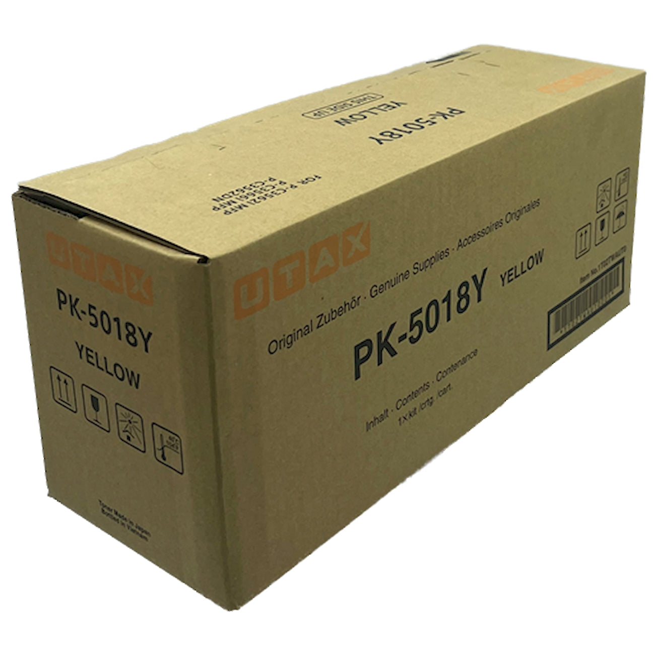 Toner Utax PK-5018Y 1T02TWAUT0  - Originale - Giallo da 11.000 pagine per P-C3562DN, P-C3562FDN, P-C3562i MFP, P-C3566i MFP, d-Color P2230