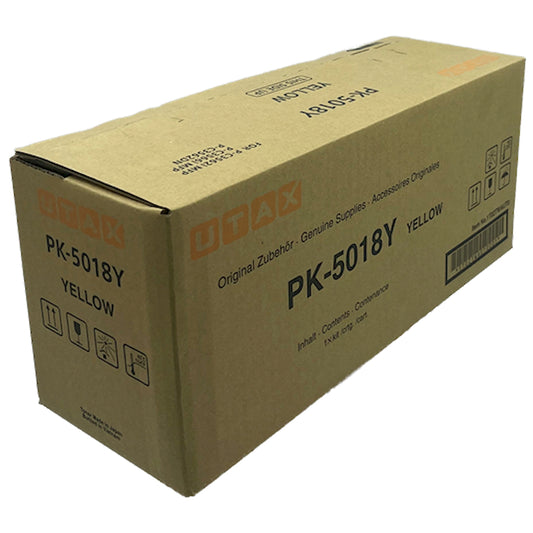 Toner Utax PK-5018Y 1T02TWAUT0  - Originale - Giallo da 11.000 pagine per P-C3562DN, P-C3562FDN, P-C3562i MFP, P-C3566i MFP, d-Color P2230