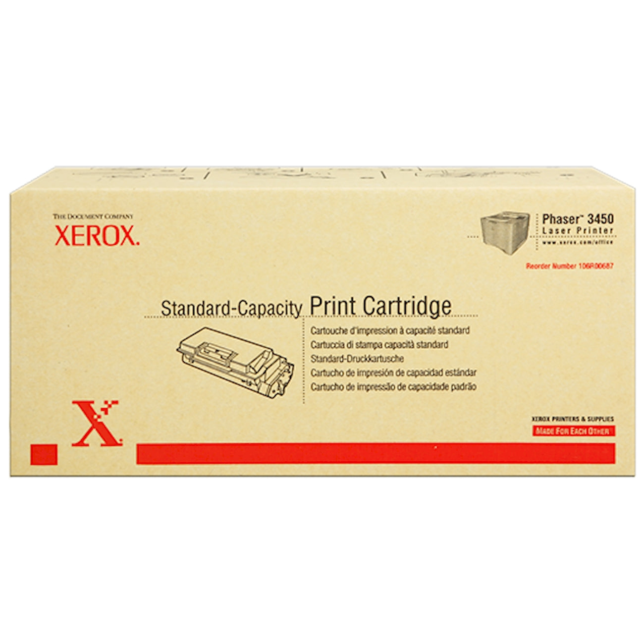 Toner Xerox 106R00687   - Originale - Nero da 5.000 pagine per Phaser 6250