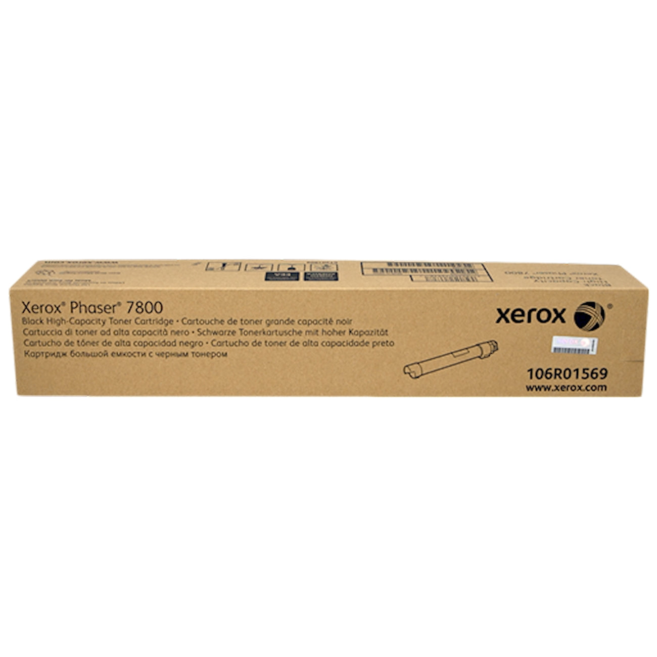 Toner Xerox 106R01569   - Originale - Nero da 24.000 pagine per Phaser 7800