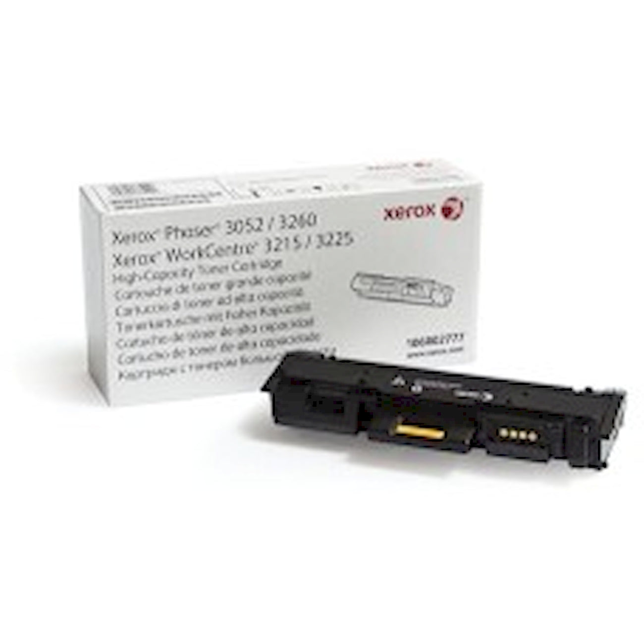 Toner Xerox 106R02777   - Originale - Nero da 3.000 pagine per Phaser 3052, 3252, 3260, WorkCentre 3215, 3225