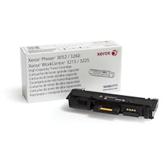 Toner Xerox 106R02777   - Originale - Nero da 3.000 pagine per Phaser 3052, 3252, 3260, WorkCentre 3215, 3225