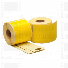 DYMO labels DYMO EL40 60 DYMO LABELWRITER 310 DYMO LABELWRITER 320 DYMO LABELWRITER 330 DYMO LABELWRITER 40 - Compatible - Yellow - W99014Y S0722430 from A4 pages