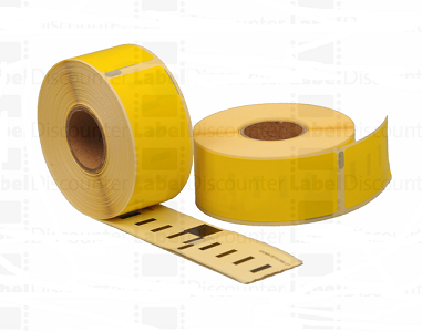 DYMO labels DYMO EL40 60 DYMO LABELWRITER 310 DYMO LABELWRITER 320 DYMO LABELWRITER 330 DYMO LABELWRITER 40 - Compatible - Yellow - W99010Y S0722370 from A4 pages