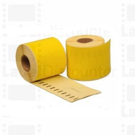 DYMO DYMO EL40 60 DYMO LABELWRITER 310 DYMO LABELWRITER 320 DYMO LABELWRITER 330 DYMO LABELWRITER 40 labels - Compatible - Yellow - W99019Y S0722480 from A4 pages