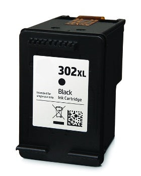 HP 3830 3832 3630 1110 2130 All-in-One Envy 4520 4650 4654 3834 3833 3831 3636 4655 4525 4656 4526 Ink Cartridge - Compatible - Black - 302XLBK 18mL A4 pages