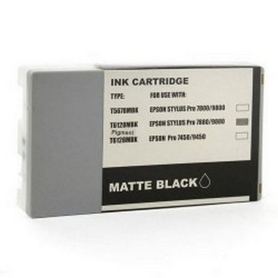 Cartuccia Epson Stylus Pro 7800 Stylus Pro 9800 Stylus Pro 7400 Stylus Pro 9400 Stylus Pro 7880 Stylus Pro 9880 - Compatibile - Nero Matte - T6128MBK da 220ml pagine A4