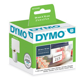 MACCHINE PER L'UFFICIO-ETICHETTATRICI E ACCESSORI-DYMO-Rotolo 320 Etichette DIM.54X70MM DISCHETTI X LW 990150-venduto-da-Tonerpro