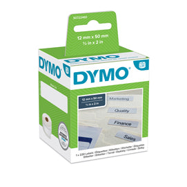 MACCHINE PER L'UFFICIO-ETICHETTATRICI E ACCESSORI-DYMO-Rotolo 220 Etichette Cartelle SOSPESE 50X12MM x LW 990170-venduto-da-Tonerpro