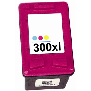 Cartuccia HP D1600 D1660 D2500 D2545 D2560 D2600 D2660 D2680 D5500 D5560 F2400 F2420 F2480 F2492 F4200 F4210 - Rigenerata - TriCromia - 300XLC da 21mL pagine A4