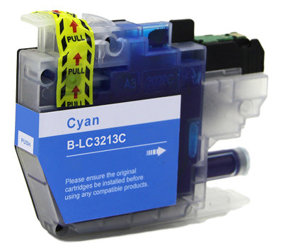 Brother DCP-J772DW DCP-J774DW MFC-J890DW MFC-J895DW MFC-J491DW Cartridge - Compatible - Cyan - LC3213C 200 A4 pages