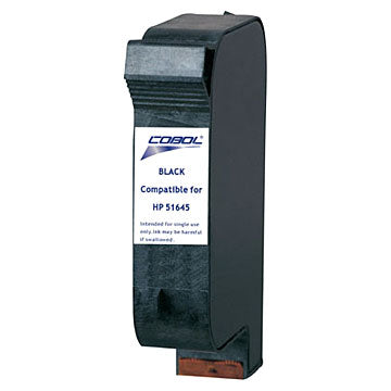 Cartuccia HP COLOR COPIER 110 120 140 145 150 155 160 170 180 190 210 210LX 260 270 280 290 DESKJET 710C 712 - Rigenerata - Nero - 51645 45 da 40mL pagine A4