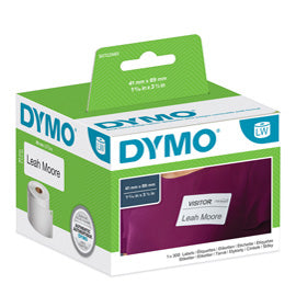 MACCHINE PER L'UFFICIO-ETICHETTATRICI E ACCESSORI-DYMO-Rotolo 300 Etichette BADGE RIMOV. 41X89MM X DYMO LW 113560-venduto-da-Tonerpro