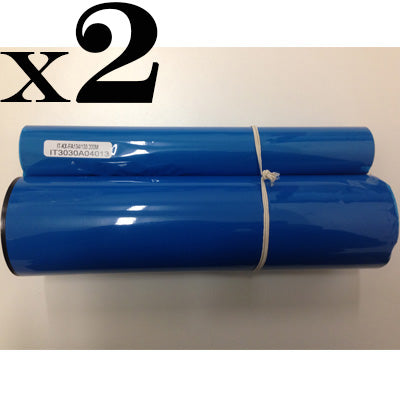 Nastro TTR Fax Panasonic panafax kx-f929 1000 1006 1020 1050 1070 1100 1150 1200. 2 rotoli - Compatibile - Nero - KX-FA133X-200 M. X 2 da 600 pagine A4