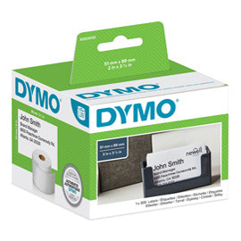 MACCHINE PER L'UFFICIO-ETICHETTATRICI E ACCESSORI-DYMO-Rotolo 300 Etichette NON Adesive per BADGE 51x89MM X DYMO LW-venduto-da-Tonerpro