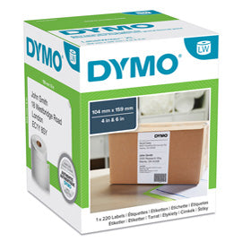 MACCHINE PER L'UFFICIO-ETICHETTATRICI E ACCESSORI-DYMO-Rotolo Etichette BIANCHE 104X159MM DYMO LW XL INDIRIZZI S0904980-venduto-da-Tonerpro