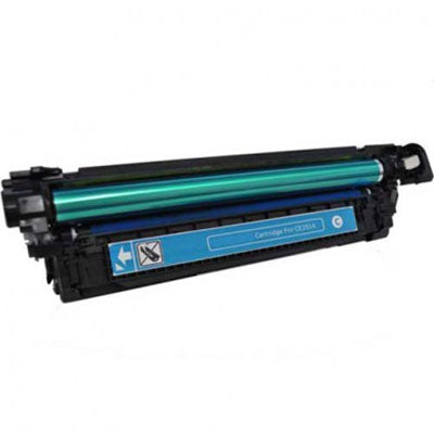 HP color toner cp3525 cp3525x cp3525dn cp3525n cm3530 cm3530fs lbp 7700c 7750cdn - Compatible - Cyan - 251A 7,000 A4 pages
