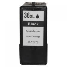 Cartuccia Lexmark Z2400 Z2410 Z2420 AII IN One X3630 X3650 X4630 X4650X 5650 X6650 X6675X - Rigenerata - Nero - LEX36XL 18C2170 da  pagine A4