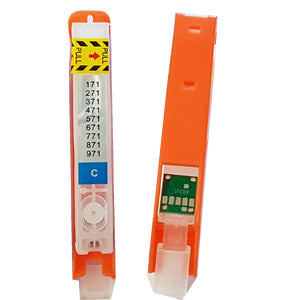 Cartuccia Canon mg6850 mg6851 mg6852 mg6853 mg7750 mg7751 mg5750 mg5751 mg5752 mg5753 - Compatibile - Ciano - RC-CLI571C da 150 pagine A4