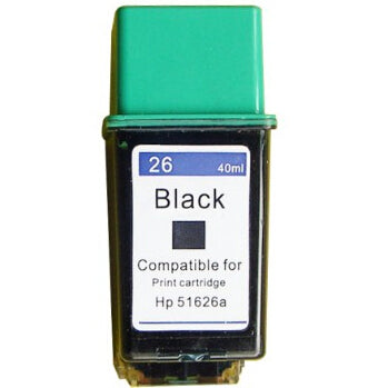 Cartuccia HP designjet 200 designjet 220 designjet 600 deskjet (1st version) deskjet 400 deskjet 400l deskje - Rigenerata - Nero - 51626AE da 600 pagine A4