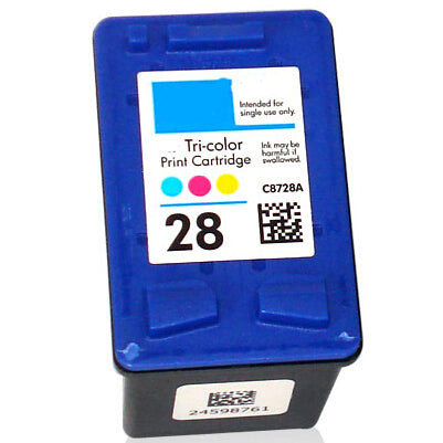 Cartuccia HP deskjet 3320 deskjet 3322 deskjet 3420 deskjet 3425 deskjet 3450 deskjet 3520 deskjet 3520v des - Rigenerata - Tricromia (Kit 3 Colori) - C8728AE da 1.100 pagine A4