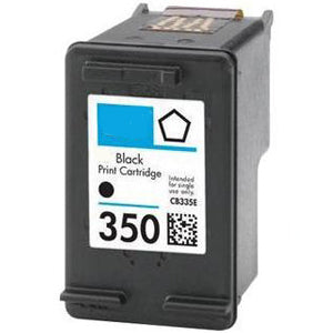 Cartuccia HP DESKJET D4260 D4263 D4268 D4360 OFFICEJET J5730 J5780 J5785 J6410 J 6415 J 6424 Photosmart C427 - Rigenerata - Nero - 350XLBK(CB336EE) da 900 pagine A4