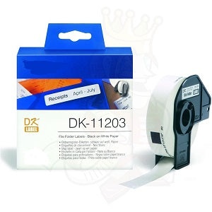Nastro Brother P-Touch QL 1000 QL 1050 QL 1050 N QL 1060 N QL 500 QL 500 A QL 500 BS QL 500 BW QL 500 QL 550 Q - Compatibile - White - K11203 da  pagine A4