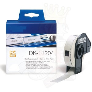Nastro Brother P-Touch QL 1000 QL 1050 QL 1050 N QL 1060 N QL 500 QL 500 A QL 500 BS QL 500 BW QL 500 QL 550 Q - Compatibile - White - K11204 da  pagine A4