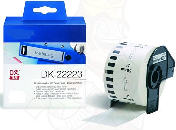 Nastro Brother P-Touch QL 1000 QL 1050 QL 1050 N QL 1060 N QL 500 QL 500 A QL 500 BS QL 500 BW QL 500 QL 550 Q - Compatibile - White - K22223 da  pagine A4