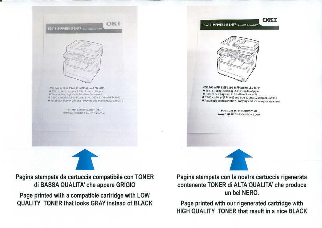 OKI 01283601 - Tamburo Ricostruito per ES4131 ES4161 ES4191 ES4132 ES5112 ES4192 ES5162 dnw - Nero - 25.000 pagine A4