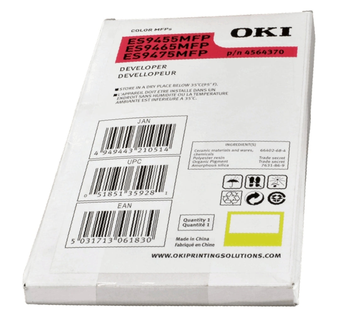 Developer OKI ES9455 ES9465 ES9475 - Original - Yellow - 45643701 from 70,000 pages. (84,000 pages ES9475) A4