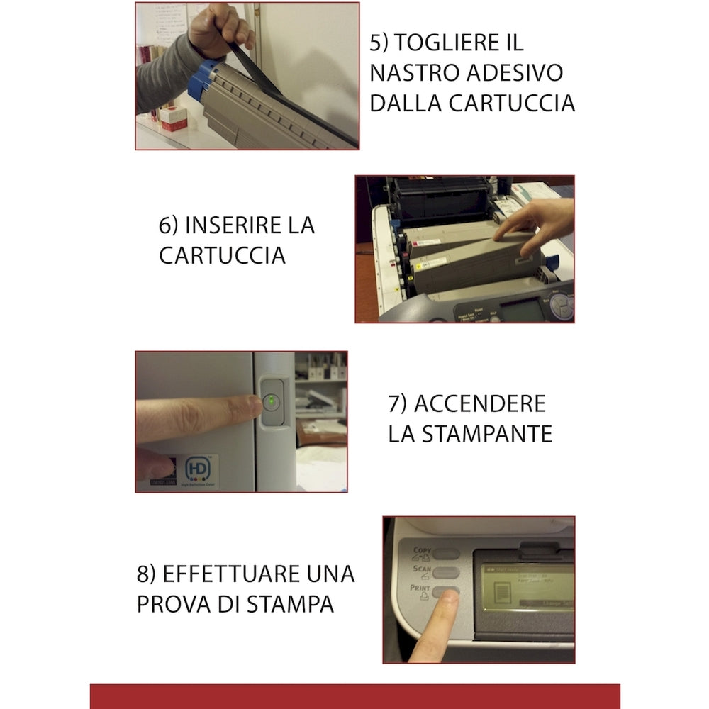 Toner Olivetti d-color p226 - Compatibile - Magenta - B0773M da 10.000 pagine A4