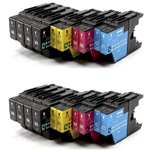 Cartuccia Brother dcp-130c mfc-240c mfc-440cn dcp-540cn fax 1355 fax 1360 dcp-330c dcp-750cw mfc-660cn mfc-3360c  - Compatibile - Quadricromia (4 Colori) - KIT-BRO-20XLC1000 da 1.000 pagine A4