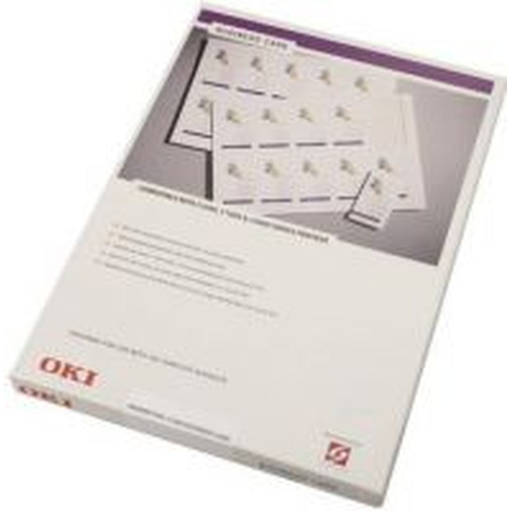 OKI Business Card Media A4 270gr/m2 pre-cut - Original - White - 9002985 50 A4 sheets