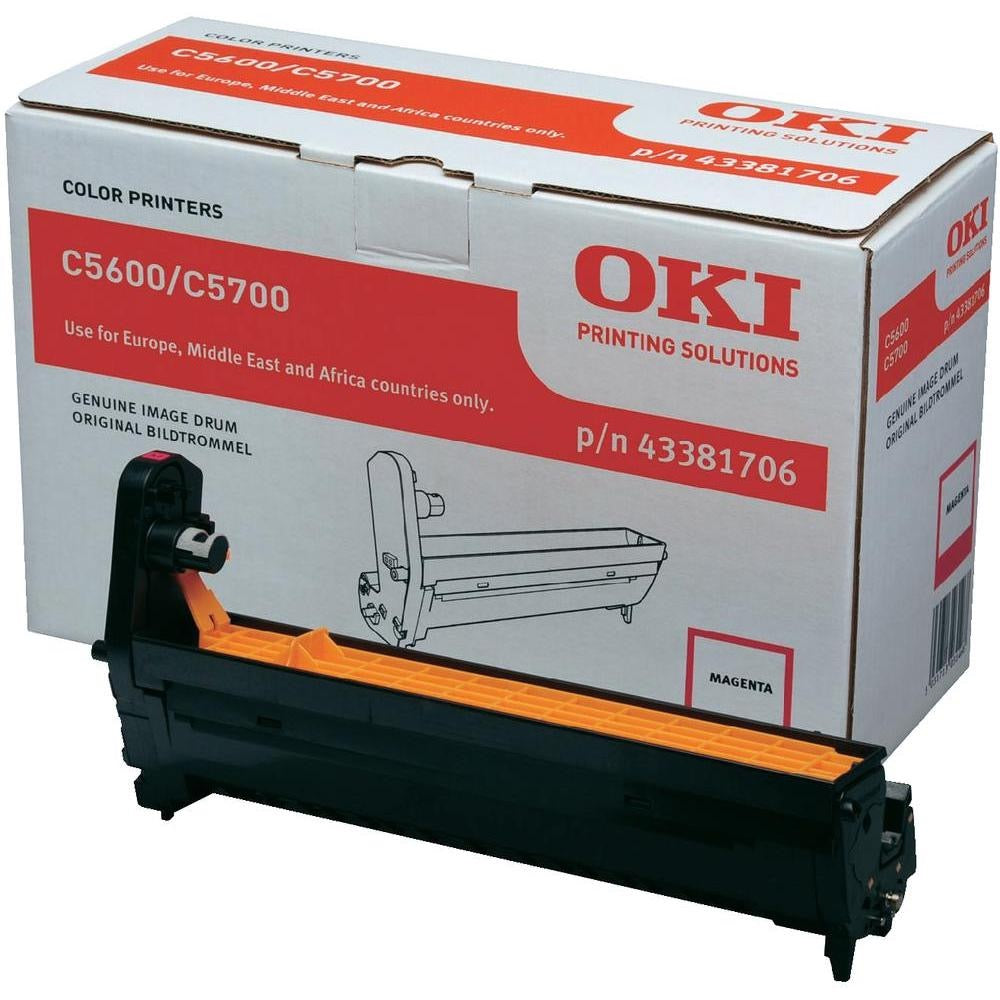 OKI C5600 C5700 Drum - Original - Magenta - 43381706 20,000 A4 Pages