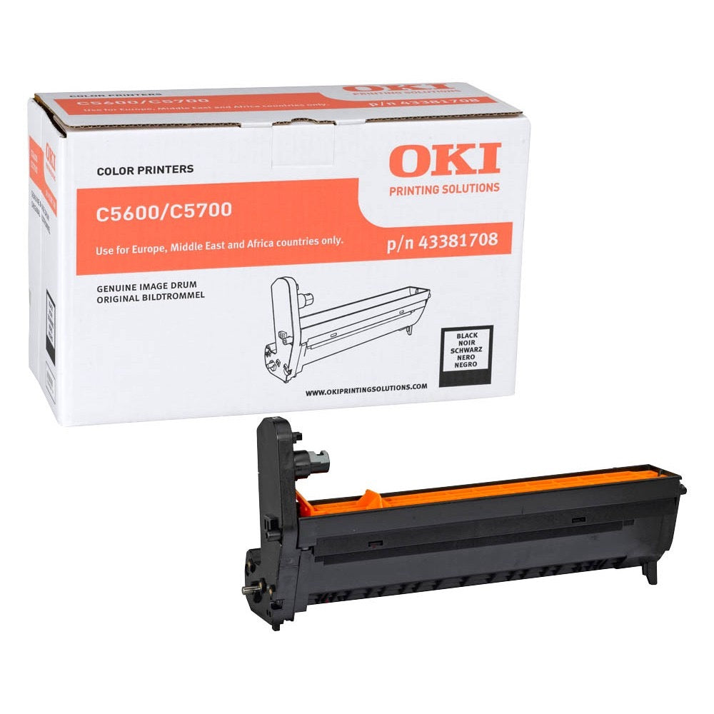 OKI C5600 C5700 Drum - Original - Black - 43381708 20,000 A4 Pages