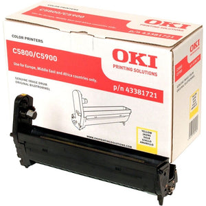 OKI C5800 C5900 C5550MFP Drum - Original - Yellow - 43381721 from 20,000 A4 Pages
